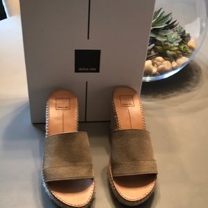 Dolce Vita Green File Rope wedges